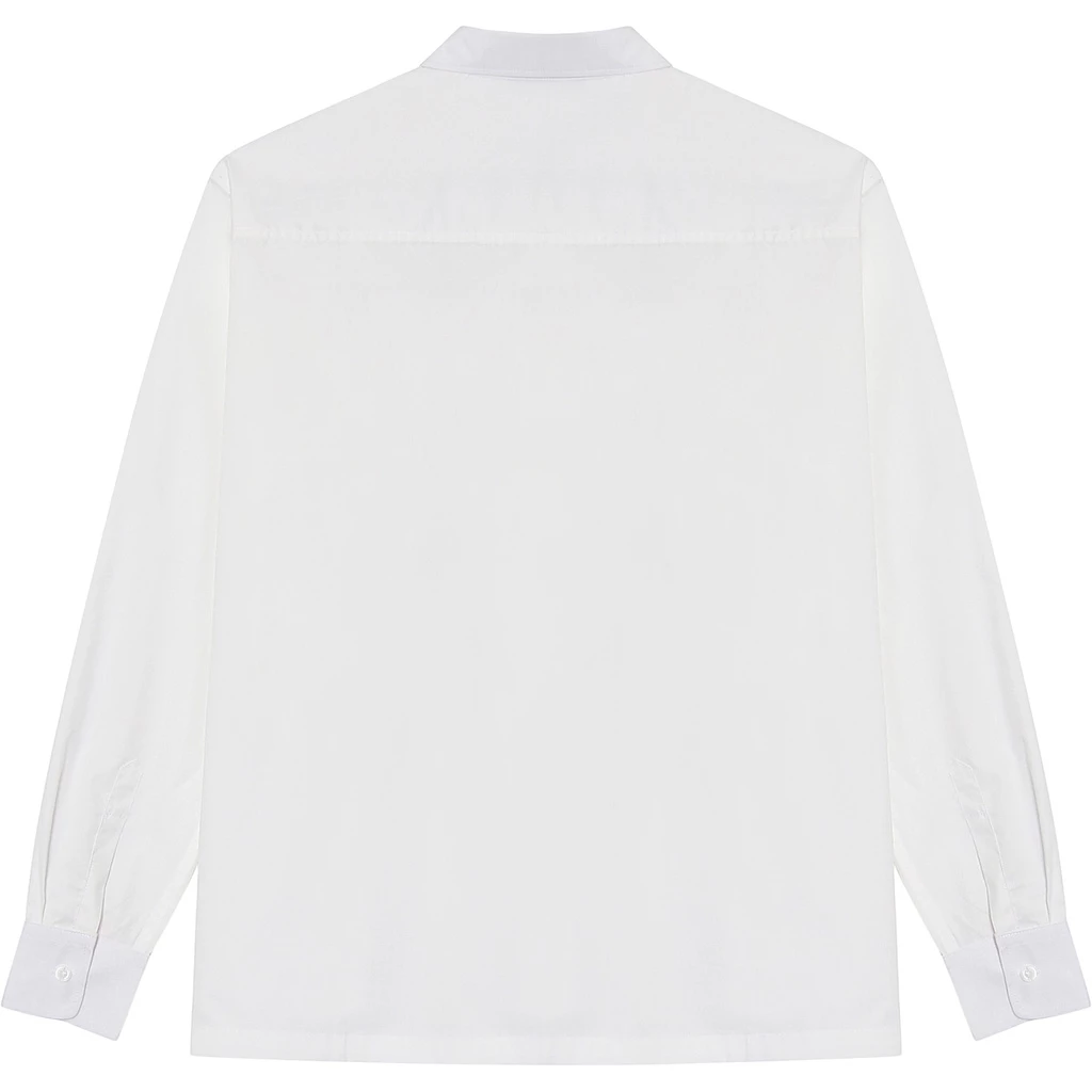 Áo sơ mi tay dài in hình logo HUGU - SATORO - Chất vải ford kate cao cấp thoáng mát - unisex
