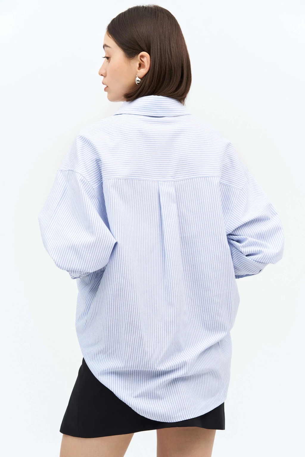 Áo sơ mi oversized MONO TALK (kẻ sọc) chất liệu oxford T10001FT