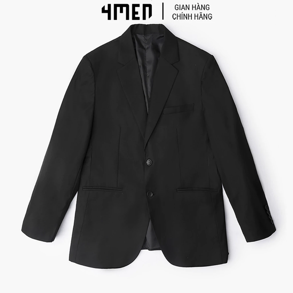 Áo Vest Nam Form Slimfit trơn 2 nút 4MEN AV036 tôn dáng, phong cách trẻ trung, thanh lịch, vải sợi tổng hợp bền đẹp