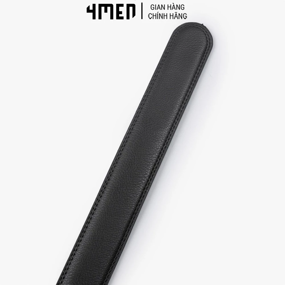 Thắt Lưng Khóa Tự Động TL098 dây lưng trơn đen basic, chất liệu da bền chắc, dễ phối đồ