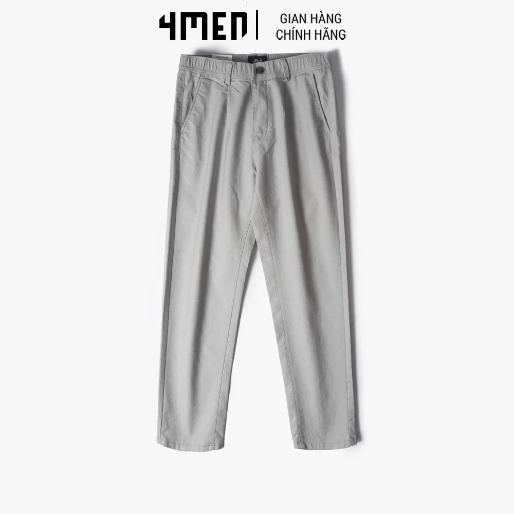 Quần Kaki Nam Cao Cấp 4MEN QK010 lưng thun co giãn, nhiều màu sắc dễ phối đồ, co giãn thoải mái