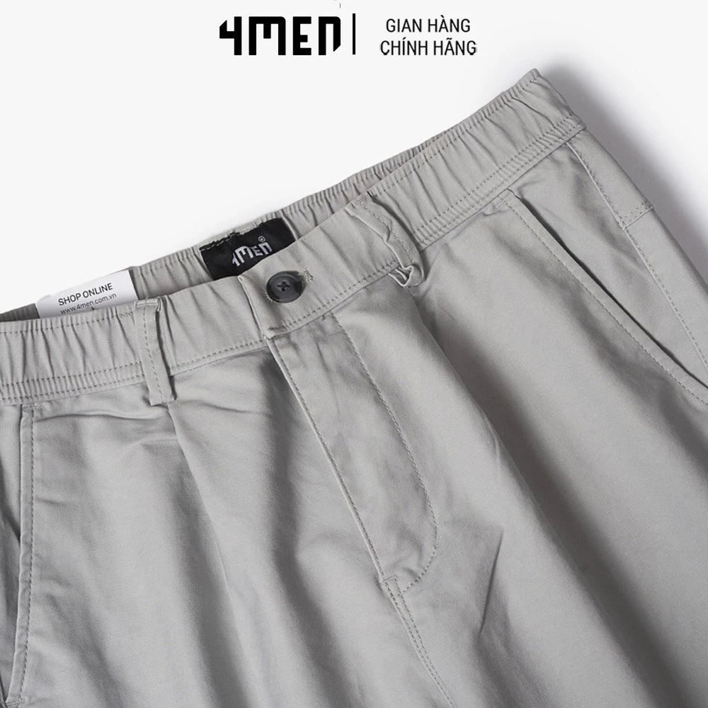 Quần Kaki Nam Cao Cấp 4MEN QK010 lưng thun co giãn, nhiều màu sắc dễ phối đồ, co giãn thoải mái