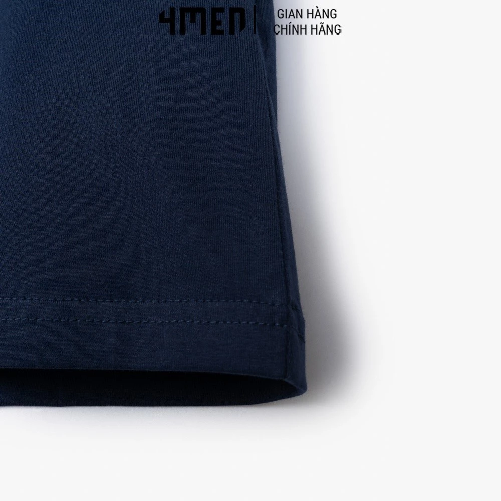 Áo Thun Nam Slimfit Fox 4MEN AT115, thêu họa tiết, cotton thoáng mát, mềm mại, co giãn 4 chiều