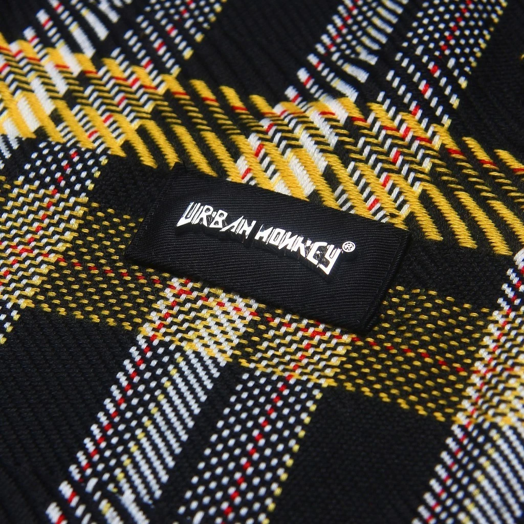 Áo Sơ Mi URBAN MONKEY Medellin Shirt Vải Tweed màu vàng đen Form Oversize Nam Nữ Local Brand