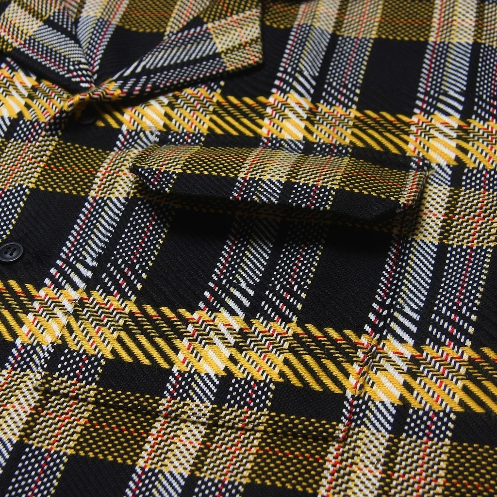 Áo Sơ Mi URBAN MONKEY Medellin Shirt Vải Tweed màu vàng đen Form Oversize Nam Nữ Local Brand