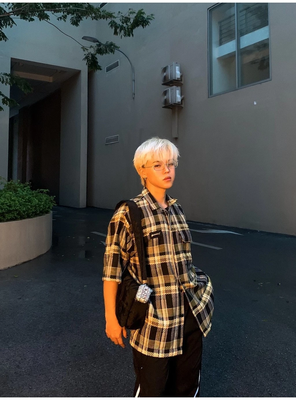 Áo Sơ Mi URBAN MONKEY Medellin Shirt Vải Tweed màu vàng đen Form Oversize Nam Nữ Local Brand