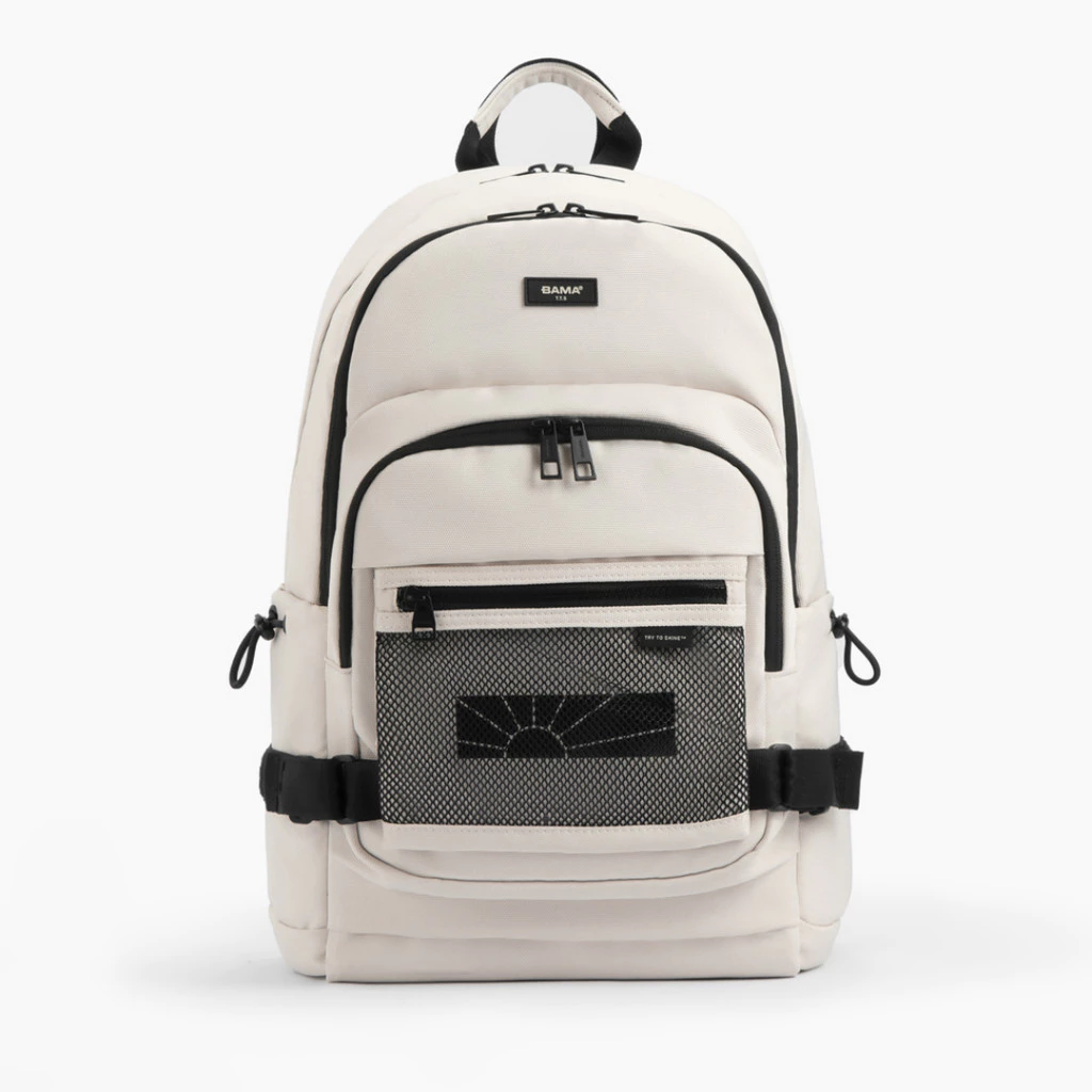 Balo nam nữ đi học đi làm BAMA Mesh Fabric Backpack MF101 chống nước nhiều ngăn đựng laptop 13 14 15 6 inch