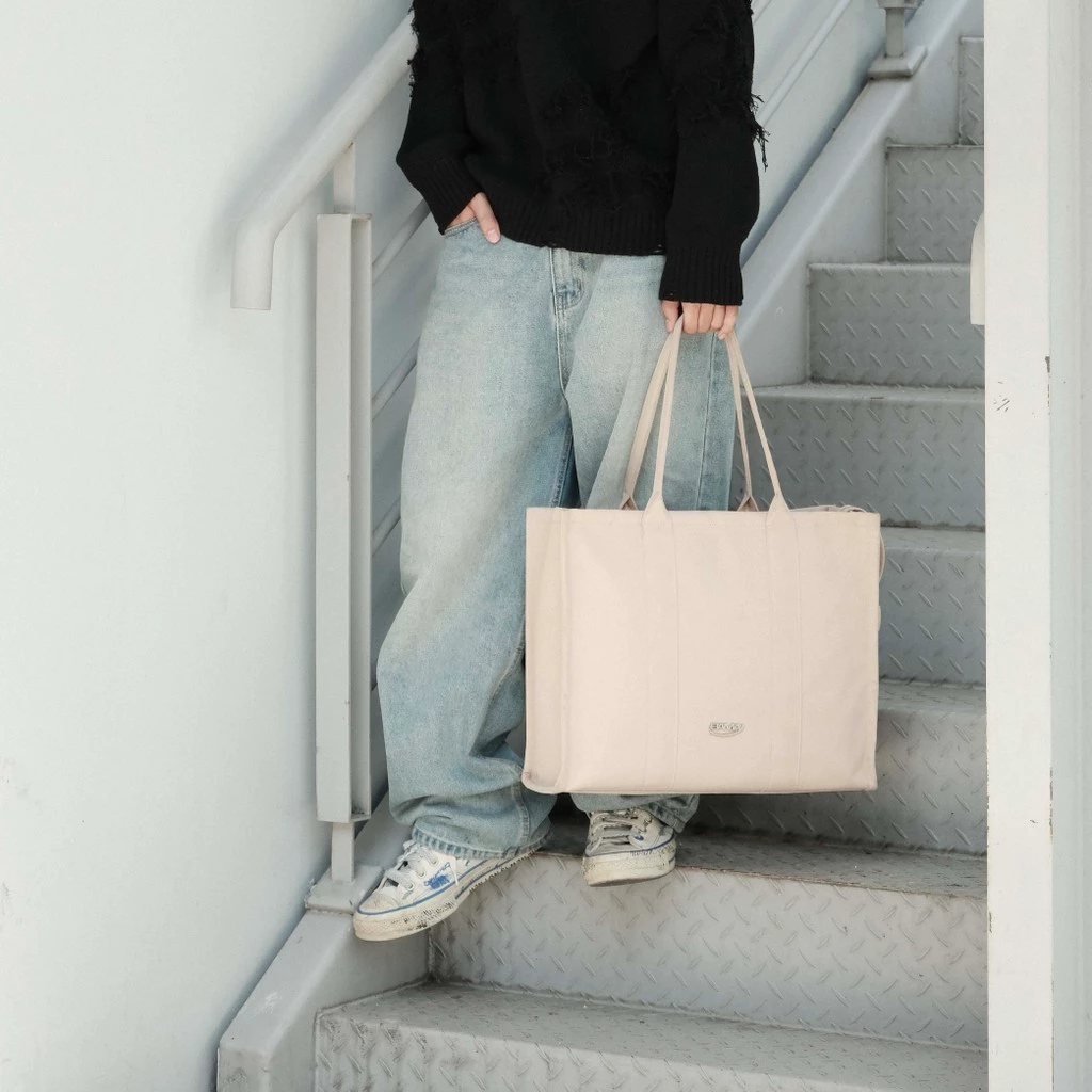 Túi tote đeo chéo nữ BAMA New Basic Totes NB805-L chống nước nhiều ngăn vải canvas đi làm đi chơi