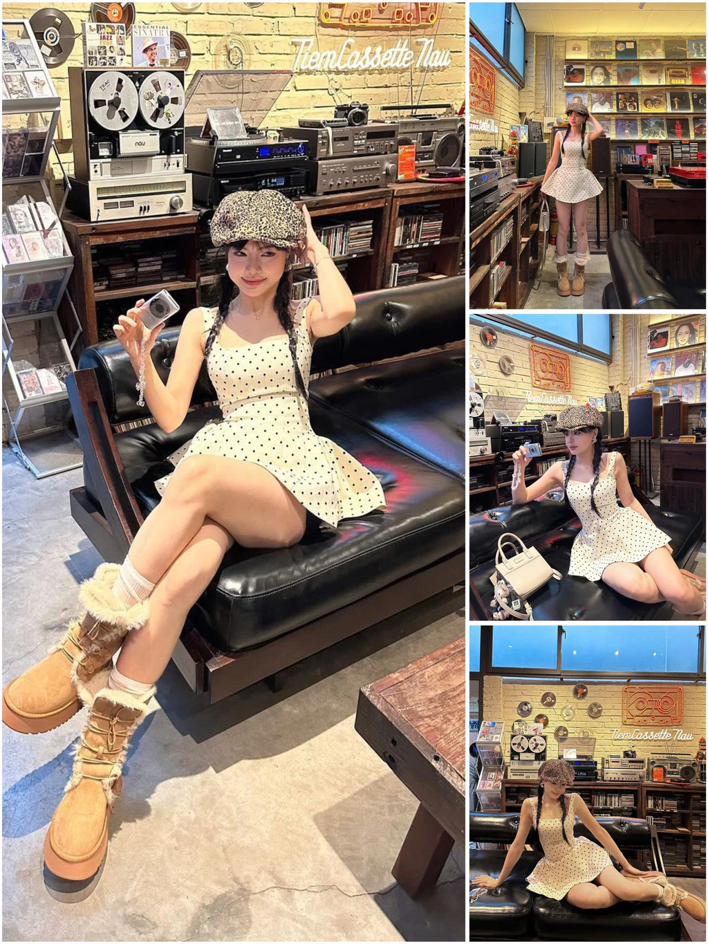 LSOUL Đầm 2 Dây Xòe Chấm Bi Sang Trọng Đi Tiệc Zoey Dress V2409162
