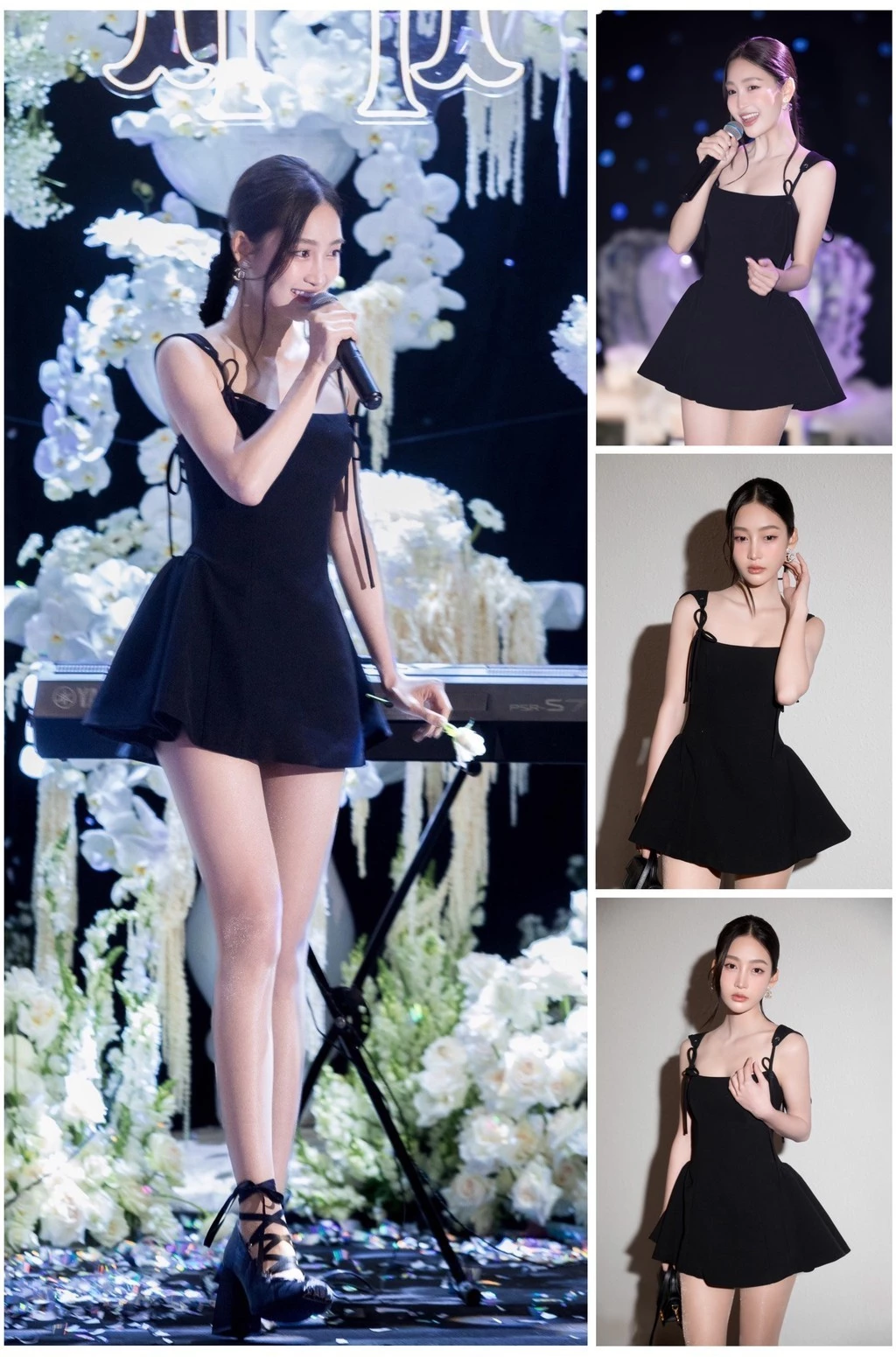 LSOUL Đầm 2 Dây Xòe Cúp Ngực Nữ Tính Sang Trọng Đi Tiệc Weaty Dress - V24031603