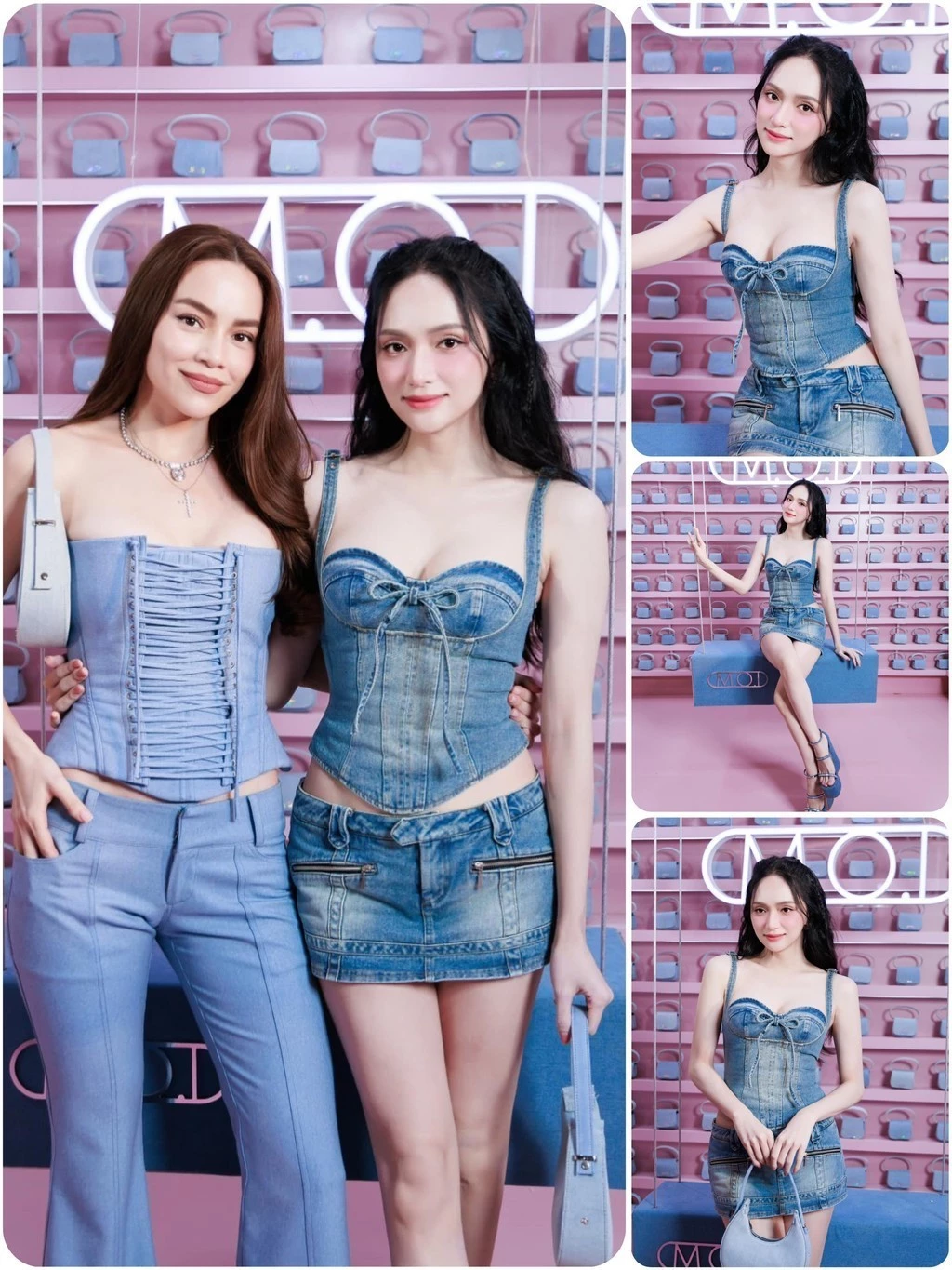 LSOUL Set Áo Corset 2 Dây Cúp Ngực+Chân Váy Cạp Trễ Y2K Cá Tính Quyến Rũ Enal - B24031393