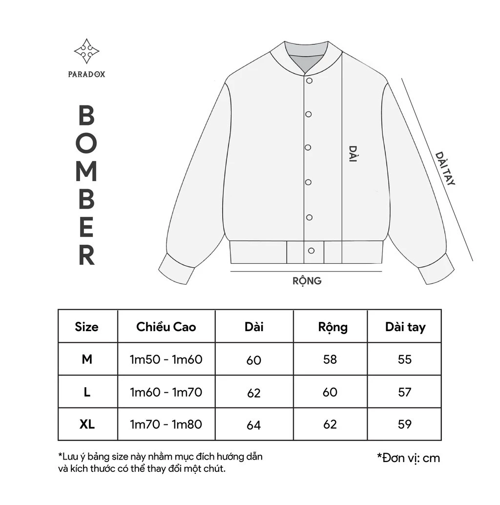 Bomber FIRMAMENT Chất nỉ PARADOX BB4P1038