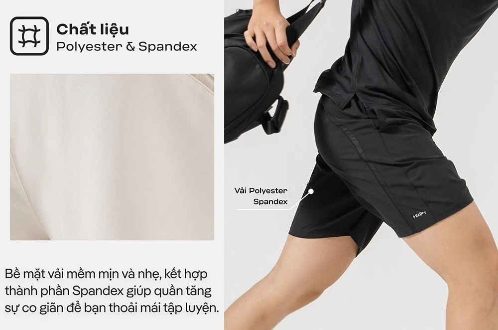Quần Shorts thể thao nam 7 inch đa năng tập Gym, Pickleball thoải mái, thấm hút, thoáng khí Coolmate