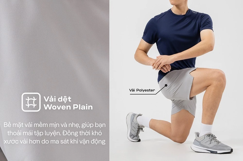 Quần Shorts Thể Thao 5" Moving nhanh khô, thoáng mát Coolmate