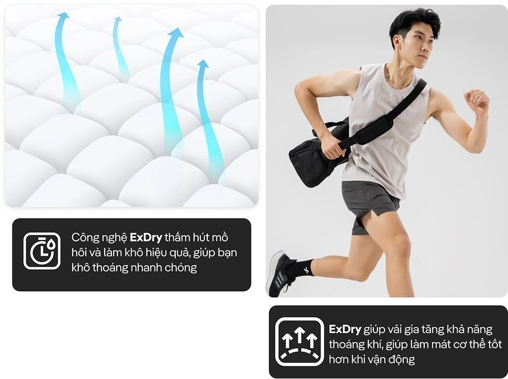 Quần Shorts Thể Thao 5" Moving nhanh khô, thoáng mát Coolmate