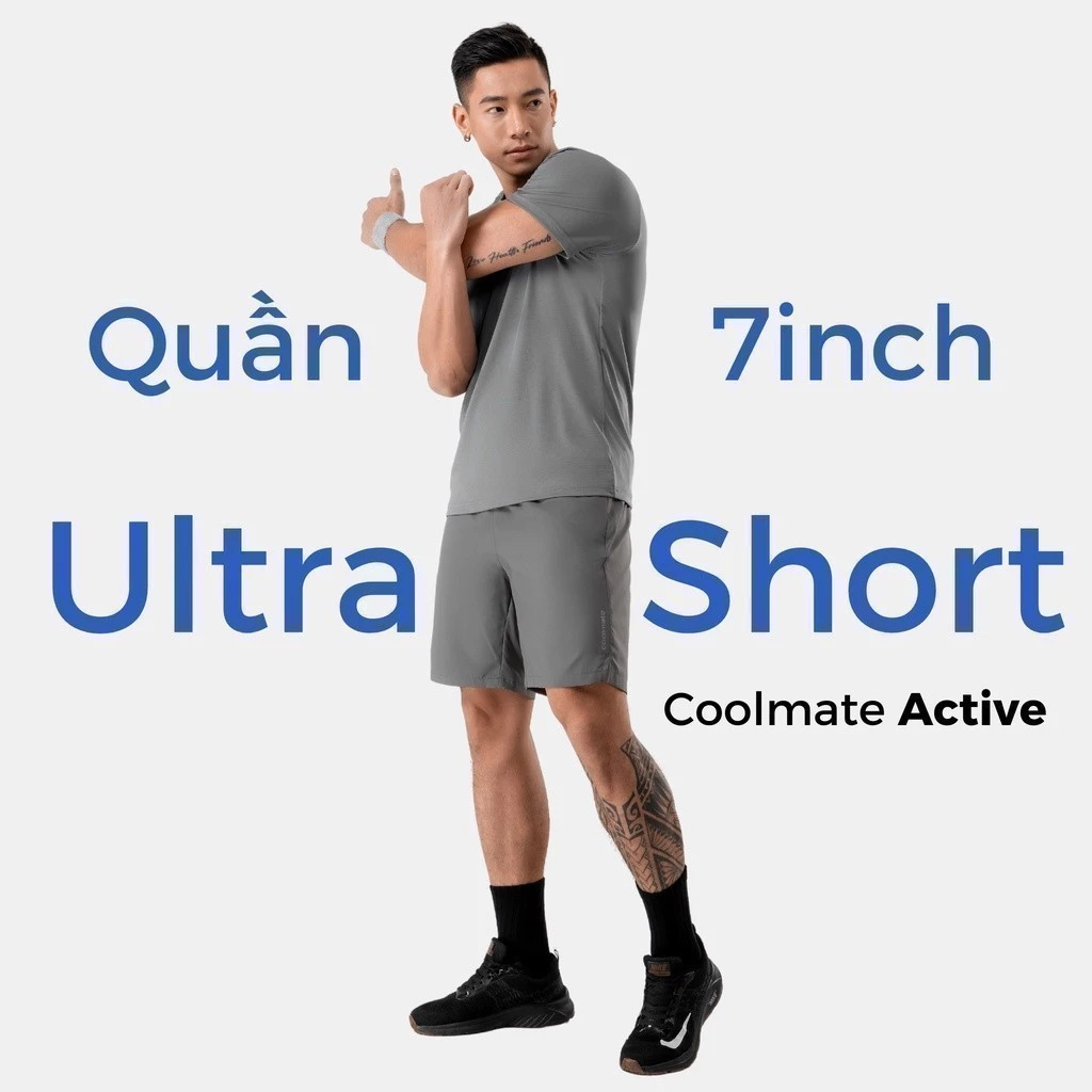 Quần thể thao nam ULTRA SHORT 7'' thoáng khí dễ vận động Coolmate