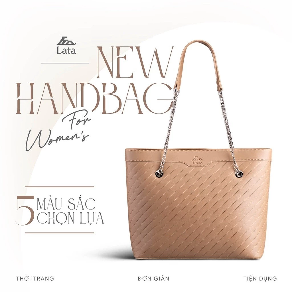 Túi Lata (Thời trang nữ đi làm cỡ trung - Túi xách da TX14)