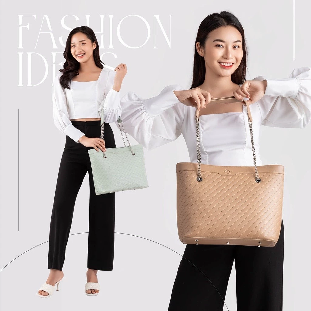 Túi Lata (Thời trang nữ đi làm cỡ trung - Túi xách da TX14)