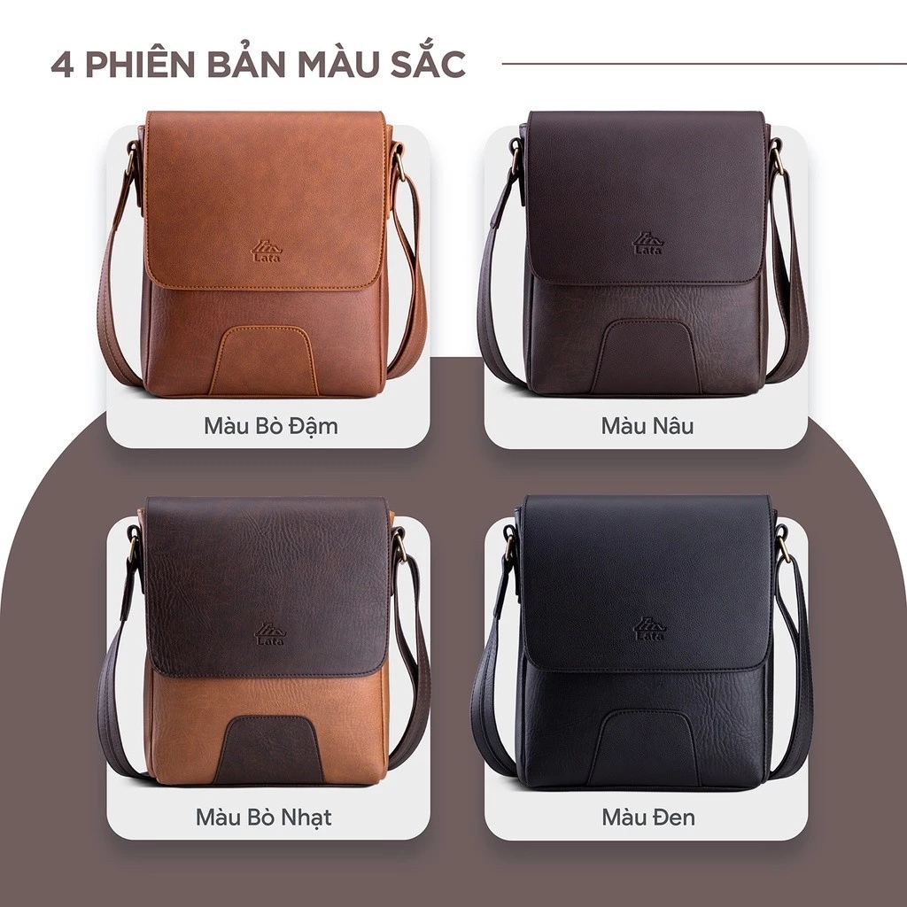 Túi Lata (Thời trang nam công sở cỡ nhỏ - Túi đeo chéo da TN24)