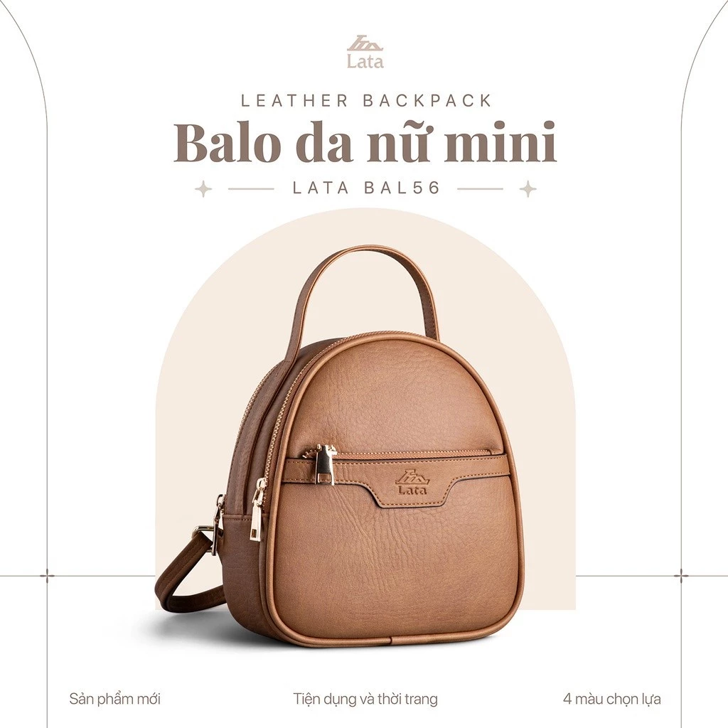 Balo Lata (Thời trang nữ công sở cỡ nhỏ - Balo da BAL56)