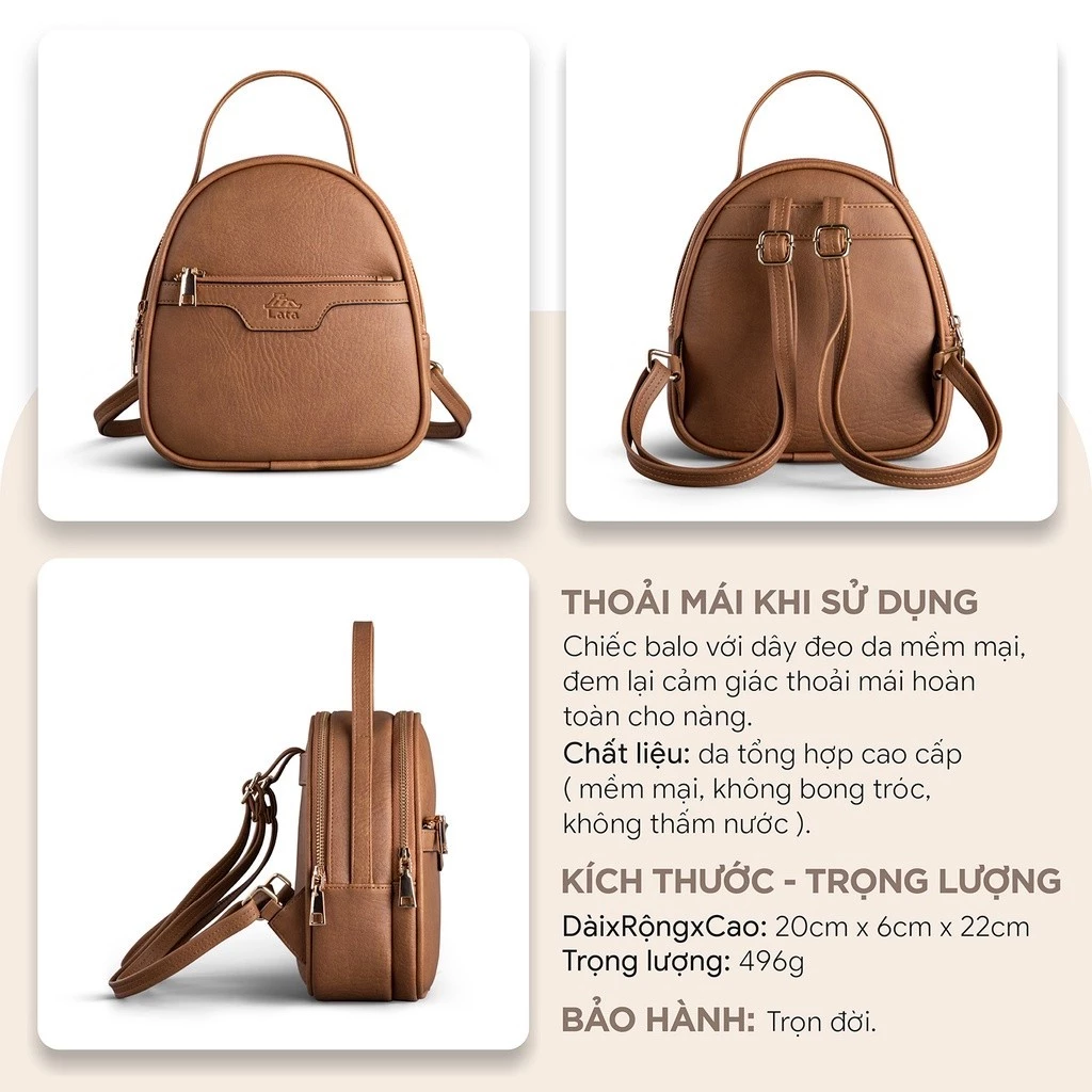 Balo Lata (Thời trang nữ công sở cỡ nhỏ - Balo da BAL56)