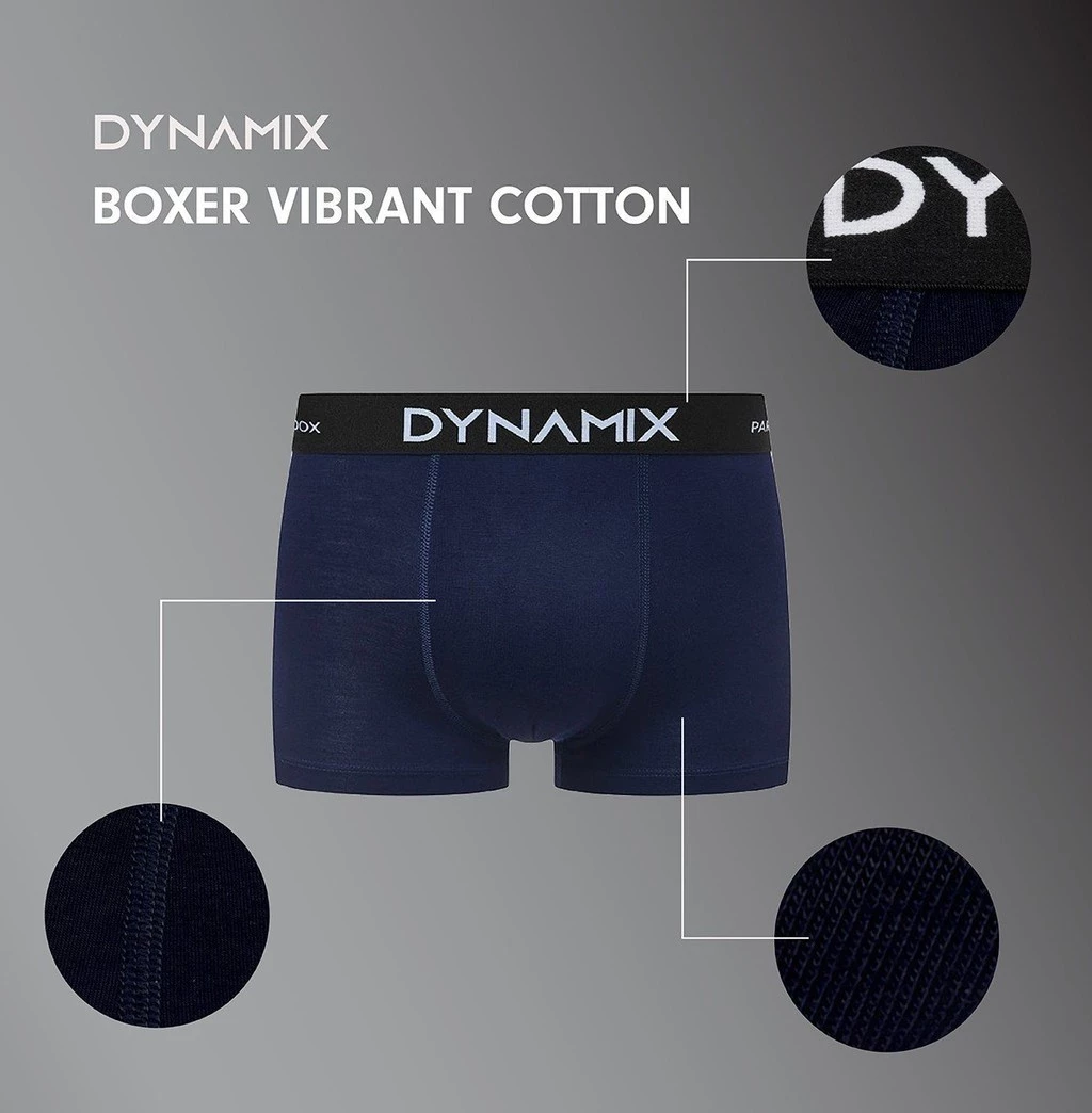 Quần lót boxer VIBRANT BOXER COTTON Chất côtton dày dặn PARADOX BO4P1289