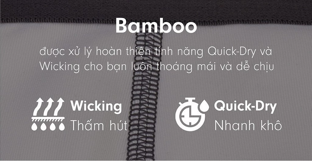 Quần lót boxer VIGOROUS BOXER BAMBOO Chất bamboo thoáng mát PARADOX BO4P1288