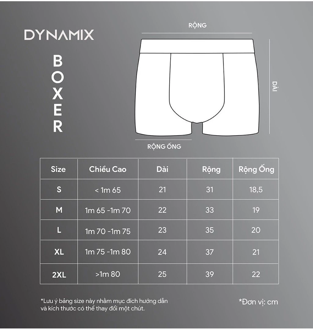 Quần lót boxer VIGOROUS BOXER BAMBOO Chất bamboo thoáng mát PARADOX BO4P1288