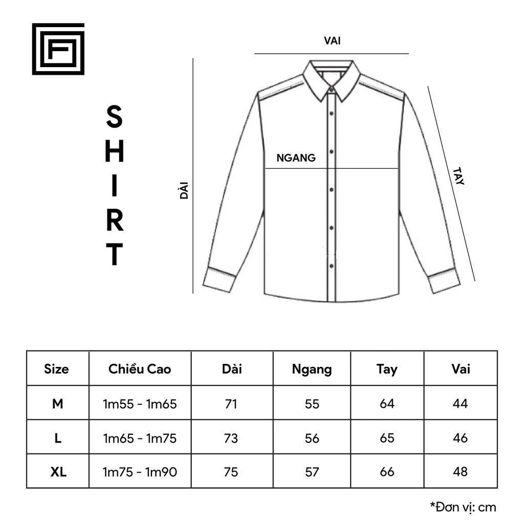 Áo Sơ Mi Kẻ Sọc FOMO MONO NEW LOGO SHIRT tay dài Chất Cotton Unisex - Nhiều màu SM4P1238