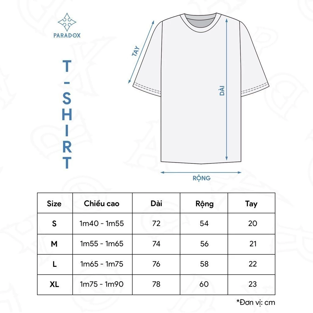 Áo thun VERTICAL EMBOSSING Cotton PARADOX AT4P1197