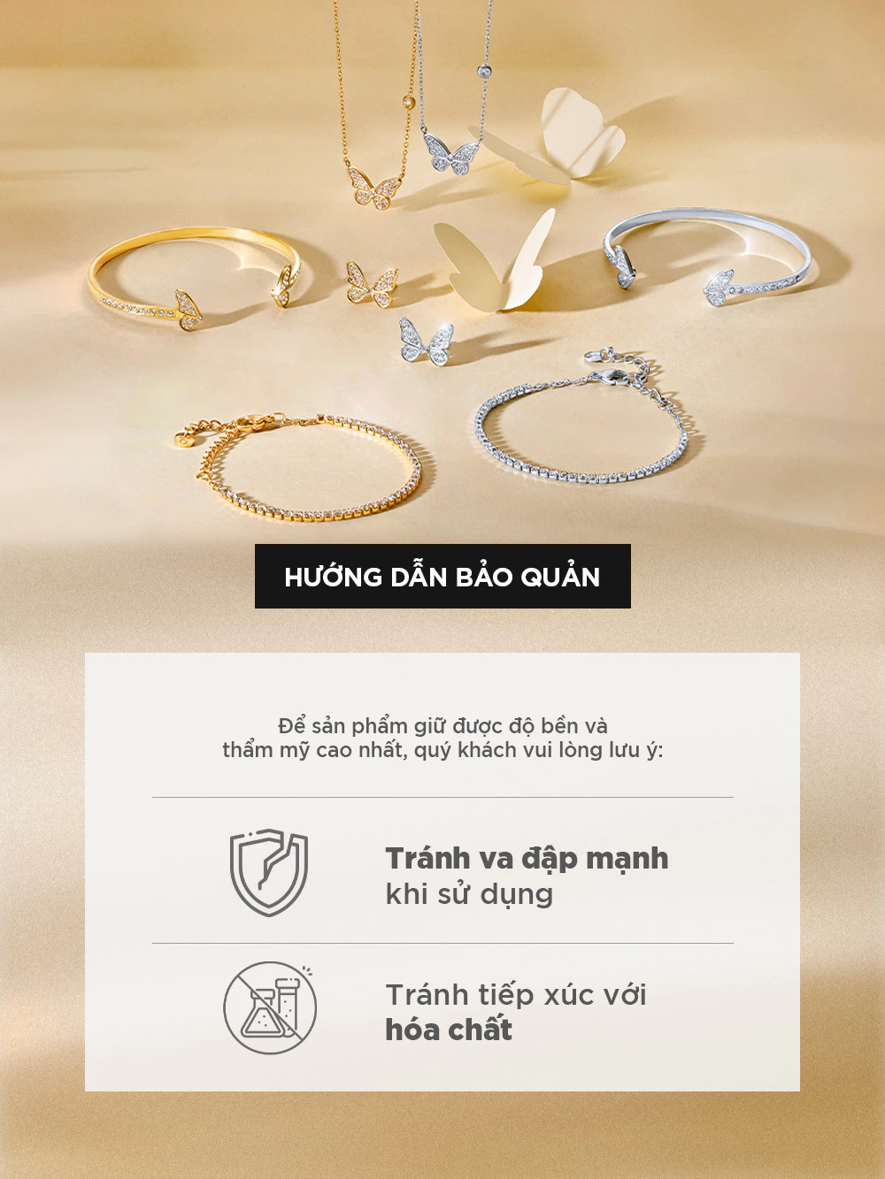 Dây Chuyền Nữ Curnon x Jazzy&Narl Butterfly - Trang Sức Phụ Kiện Thời Trang - Chất Liệu Thép Không Gỉ