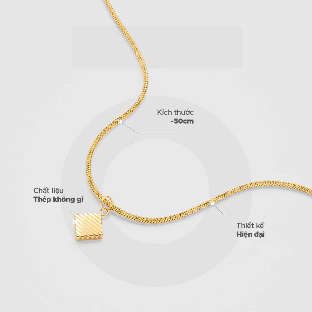 Vòng cổ nam Curnon Lawson "LUCID" Collection  - Trang Sức Phong Cách, Tinh Tế - Chất Liệu Thép Không Gỉ