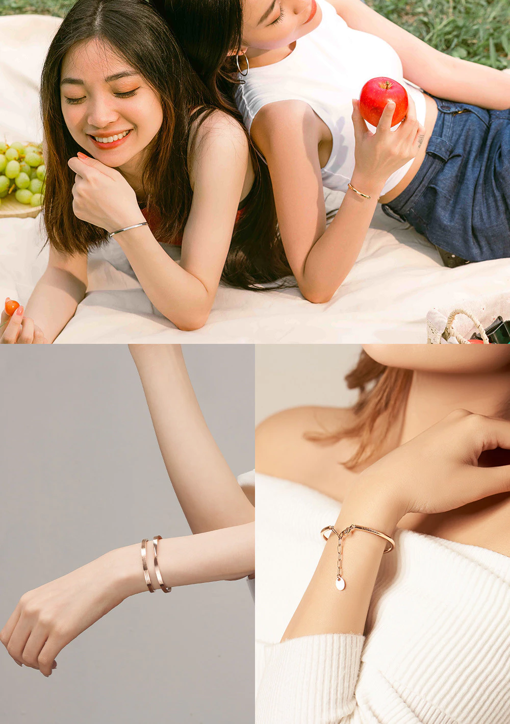 Bộ Sưu Tập Vòng Tay Cuff Nữ Curnon - Thiết Kế Tối Giản, Tinh Tế, Điệu Đà - Phù Hợp Mọi Phong Cách