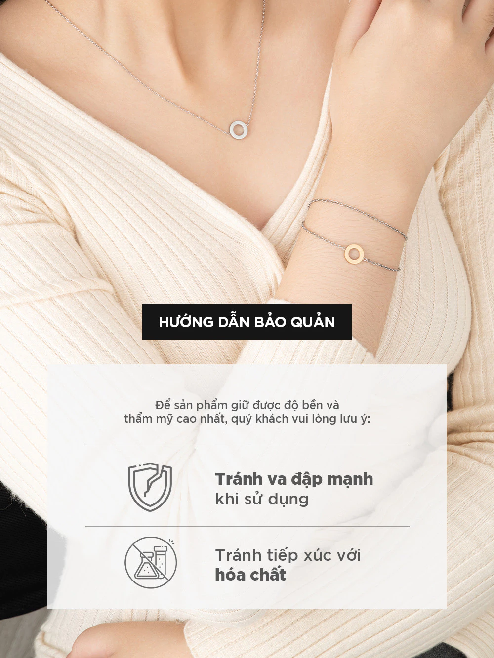 Bộ sưu tập vòng cổ nữ Curnon "Sincera" Collection - Trang Sức Phong Cách, Tinh Tế - Chất Liệu Thép Không Gỉ