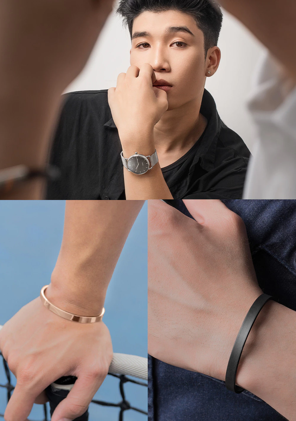 Bộ Sưu Tập Vòng Tay Cuff Curnon Nam - Thiết Kế Tối Giản, Tinh Tế - Phù Hợp Mọi Loại Trang Phục