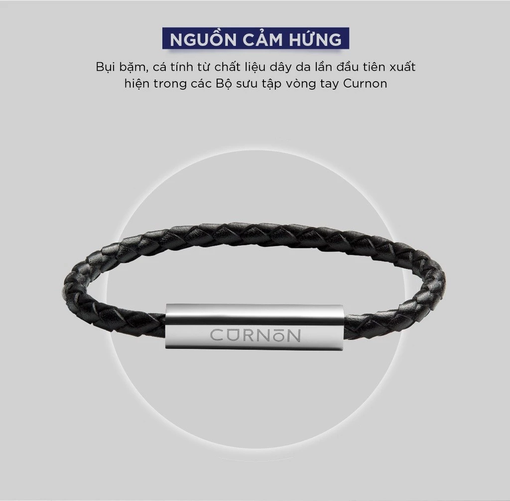 Vòng Tay Nam Curnon Clark Bracelet - Phụ Kiện Đeo Tay Thời Trang, Chất Liệu Da Cá Tính