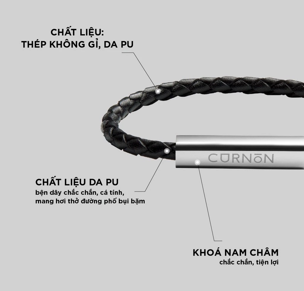 Vòng Tay Nam Curnon Clark Bracelet - Phụ Kiện Đeo Tay Thời Trang, Chất Liệu Da Cá Tính