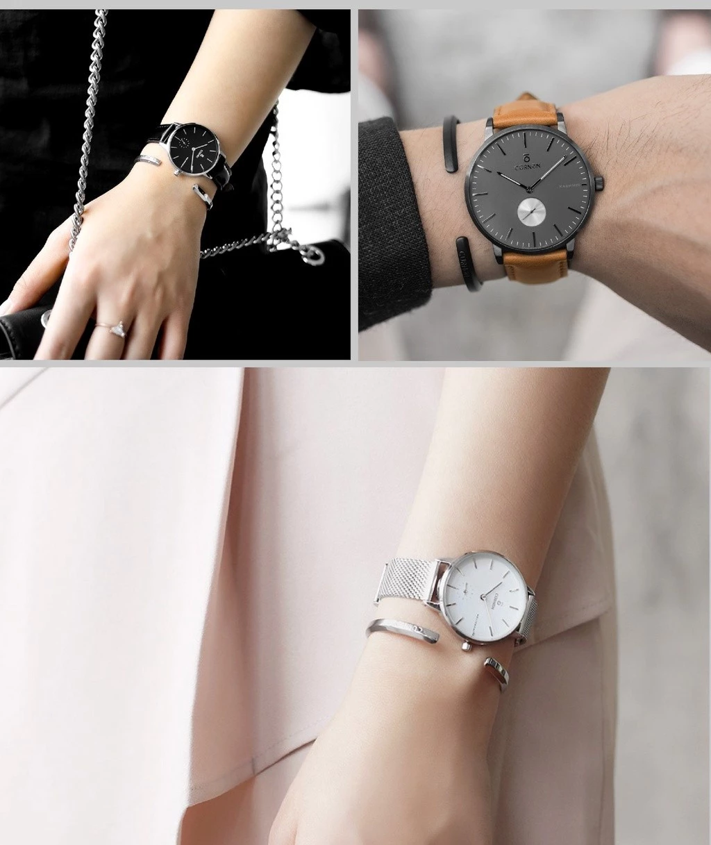 Vòng Tay Nam/nữ/unisex Curnon Stella Cuff - Trang Sức, Phụ Kiện Thời Trang Cho Cặp Đôi, Thiết Kế Basic Dễ Đeo