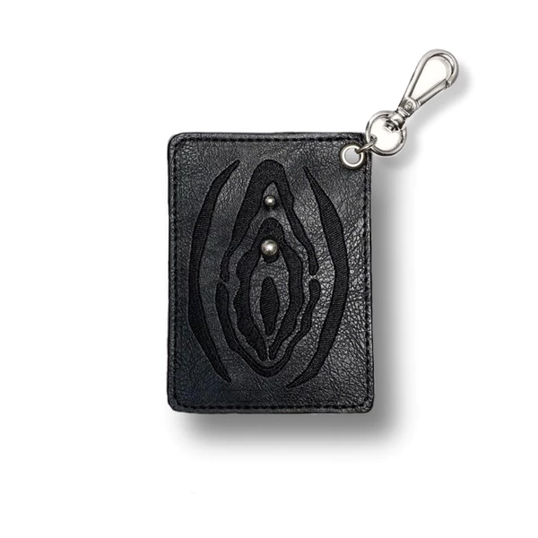 EMBRODY - Ví đựng thẻ thêu hoạ tiết đính khuyên/ Vulva- Card holder.