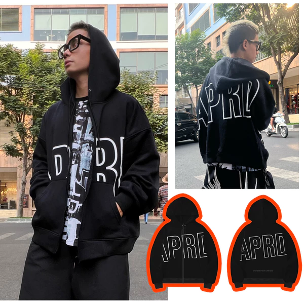 Áo Hoodies zip Apride APRD big size form boxy (55-100kg)