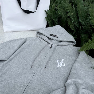 Áo Hoodie Zip ALPHABET Cinder Form Rộng Oversize Thêu Nổi Cao Cấp, Local Brand Chính Hãng