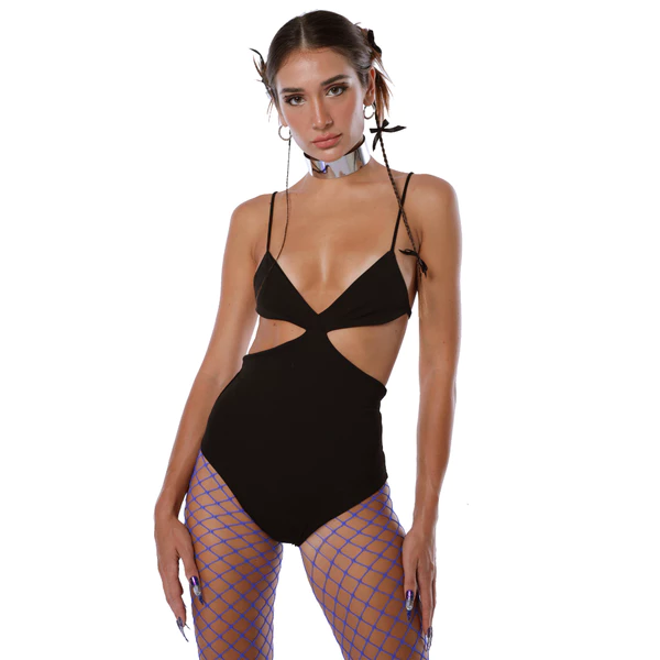 làminapparel - SIDE CUT OUT CAMI SWIMSUIT