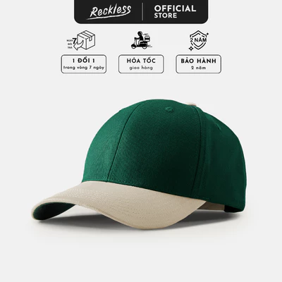 Mũ/Nón Bóng Chày Lưỡi Trai Màu Phối Unisex Thương hiệu Recklesstripwear - Signature Ballcap Mixed Vải Kaki Cotton