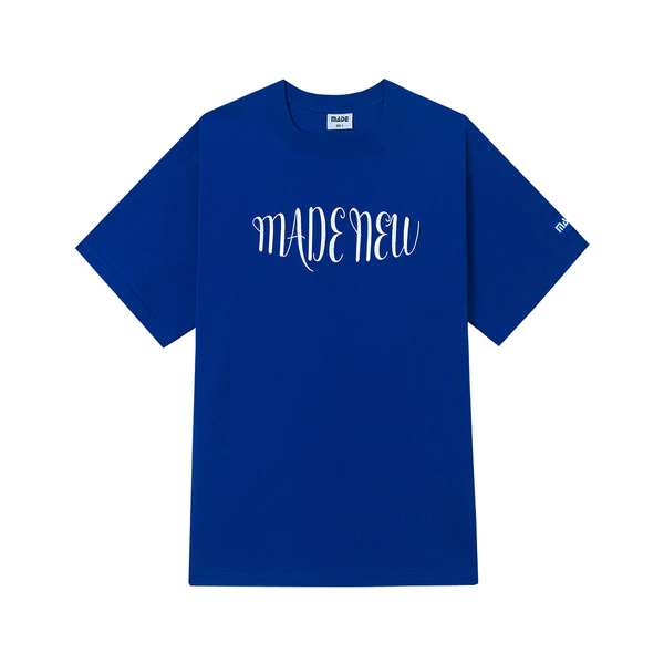 Áo Thun Unisex Local Brand MADE New Cổ Vuông / Blue