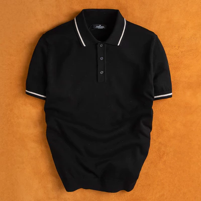 Áo len nam TORANO kẻ ngang cổ polo phong cách, nam tính ESTP047