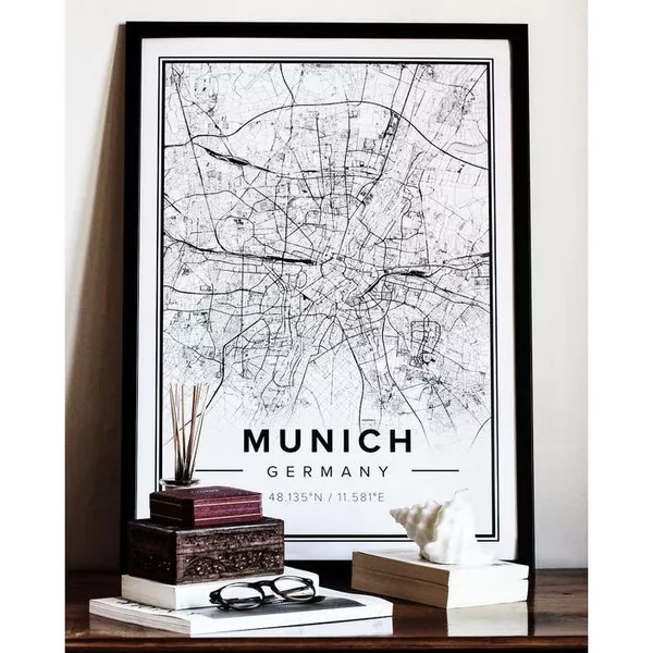 Tranh poster khổ A3 giấy mỹ thuật in hình Love City các thành phố Nổi Tiếng Thế Giới (không bao gồm khung tranh)
