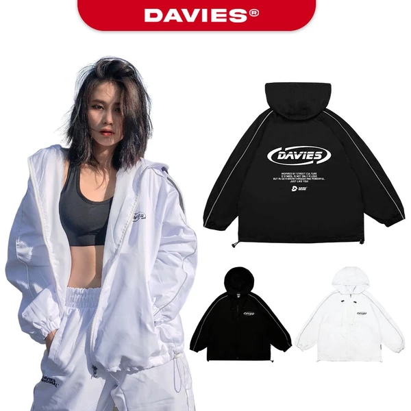 Áo khoác dù local brand phản quang có mũ Reflect Track Jacket Davies | D07-AK32