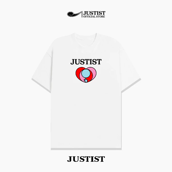 Áo Thun Nam Nữ JUSTIST SweerHeart Forn unisex chất cotton ngắn tay Basic TSJT048