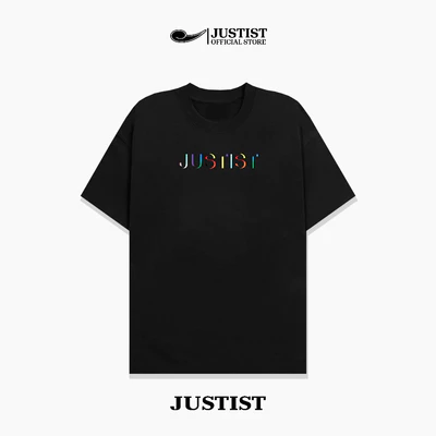 Áo Thun Nam Nữ Unisex JUSTIST Multicolor Basic logo Ngắn Tay Chất cotton TSJT063
