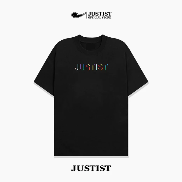 Áo Thun Nam Nữ Unisex JUSTIST Multicolor Basic logo Ngắn Tay Chất cotton TSJT063